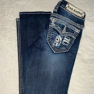 Authentic rock revival jeans size 8